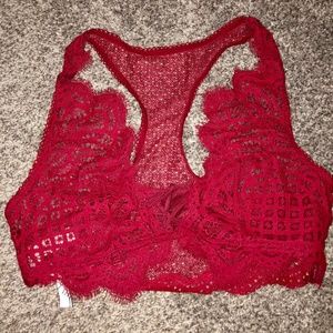 NWT Victoria's Secret red lace bralette